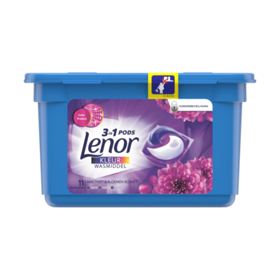 Lenor Amethist & Bloemenboeket Wasmiddelcapsules 11 Wasbeurten